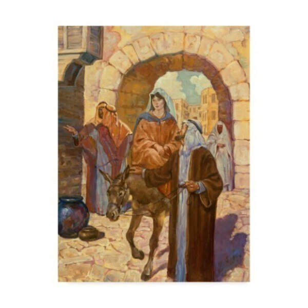 Hal Frenck 'Bethlehem Scene' Canvas Art, 14x19, Trademark Fine Art, Mfr#: ALI35603-C1419GG